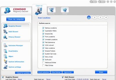 screenshot-Comodo System Cleaner-1