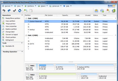 screenshot-EASUS Partition Manager-1
