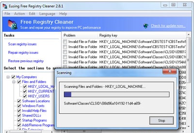 screenshot-Eusing free registry cleaner-1
