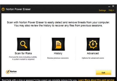 screenshot-Norton Power Eraser-1