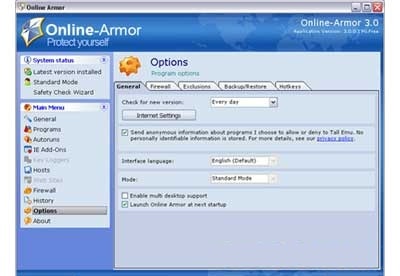 screenshot-Online Armor Free-2