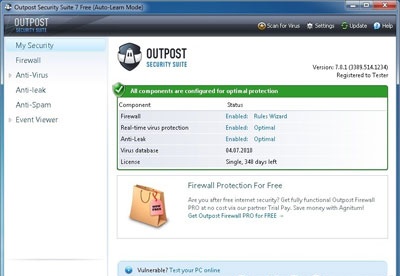 screenshot-Outpost Security Suite FREE-2