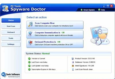 screenshot-Spyware Doctor-1