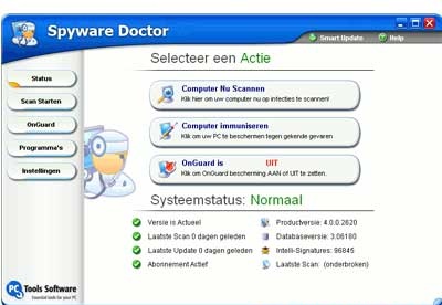 screenshot-Spyware Doctor-2