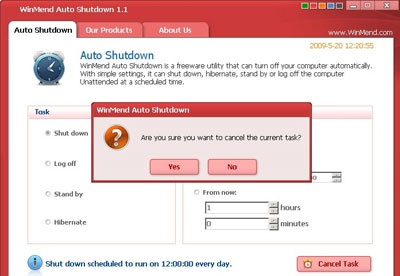 screenshot-WinMend Auto Shutdown-1