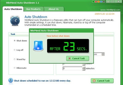screenshot-WinMend Auto Shutdown-2
