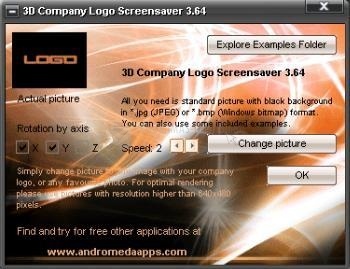 screenshot-3D Company Logo Screensaver-1