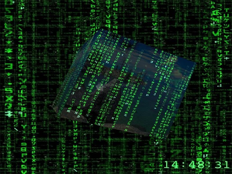 screenshot-3D Matrix Screensaver-1