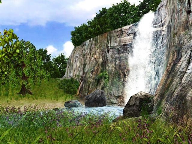 screenshot-3D Waterfall Screensaver-1