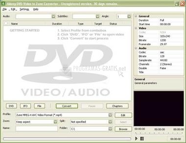 screenshot-4Movy DVD Video to Zune Converter-1