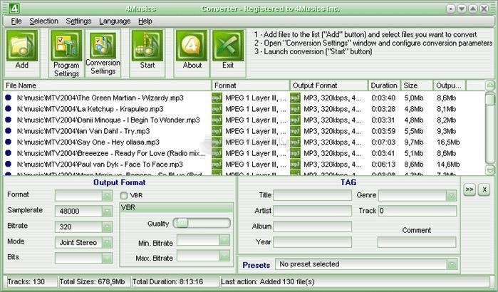 screenshot-4Musics M4A to MP3 Converter-1