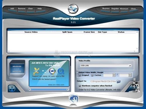 screenshot-A-Z RealPlayer Video Converter-1
