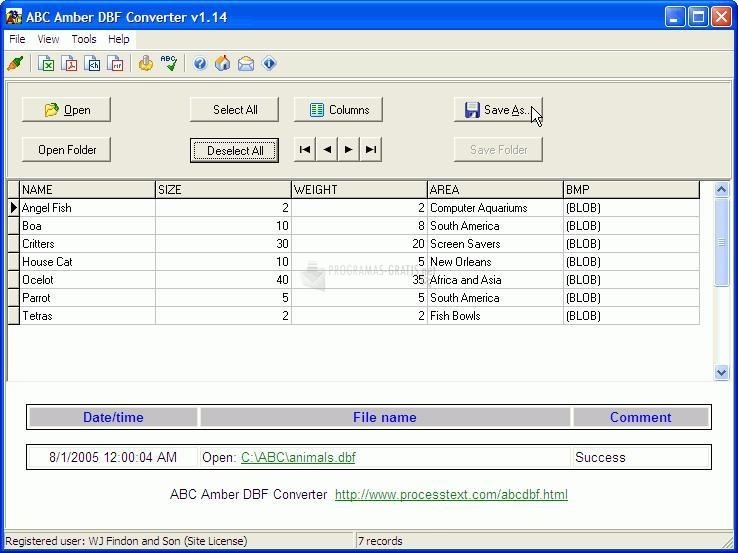 screenshot-ABC Amber DBF Converter-1