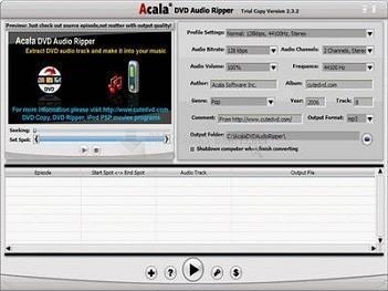 screenshot-Acala DVD Audio Ripper-1