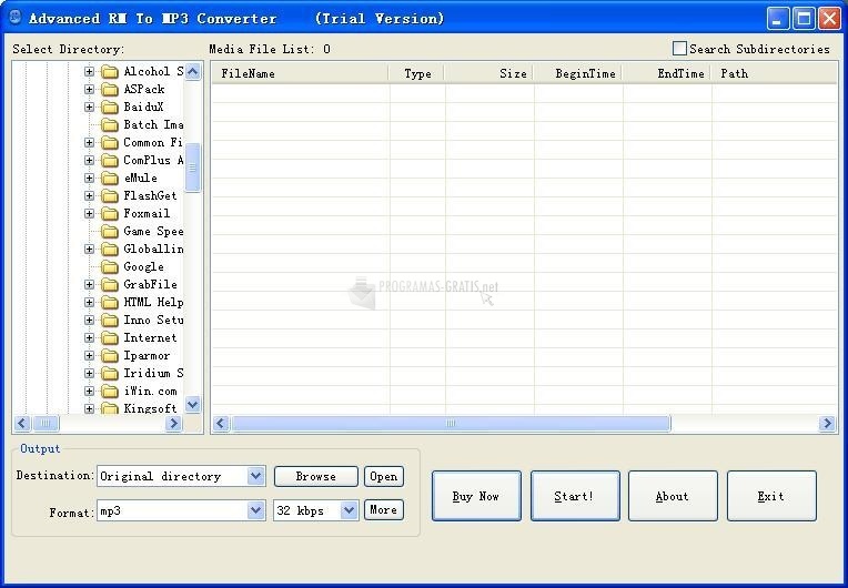 screenshot-Advanced RM To MP3 Converter-1