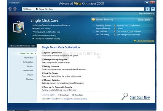 screenshot-Advanced Vista Optimizer 2008-1