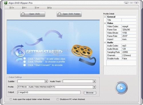 screenshot-Aigo DVD Ripper Pro-1