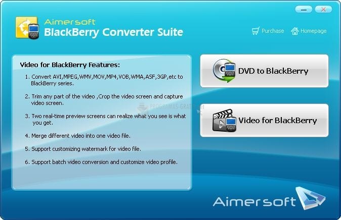 screenshot-Aimersoft BlackBerry Converter Suite-1