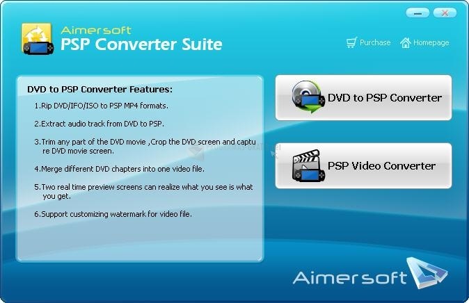 screenshot-Aimersoft PSP Converter Suite-1