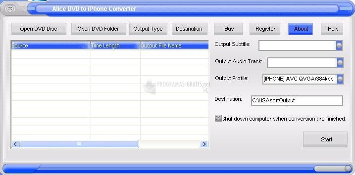screenshot-Alice DVD to iPhone Converter-1