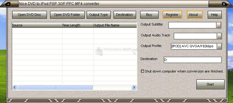 screenshot-Alice DVD to PSP Converter-1