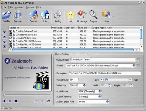 screenshot-All Video to FLV Converter-1