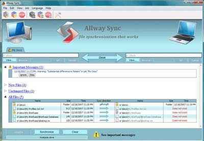 allway sync vs. freefilesync