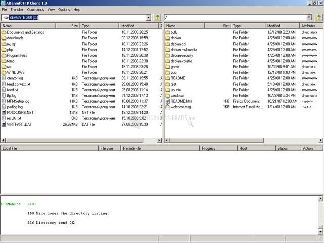 screenshot-Altarsoft FTP Client-1