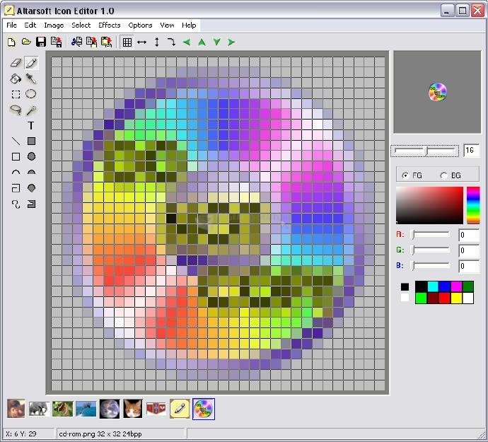 screenshot-Altarsoft Icon Editor-1