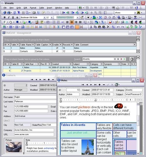 screenshot-Alventis Database Standard-1