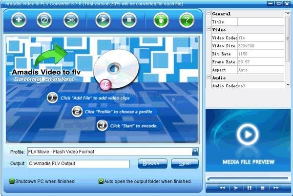 screenshot-Amadis Video to FLV Converter-1
