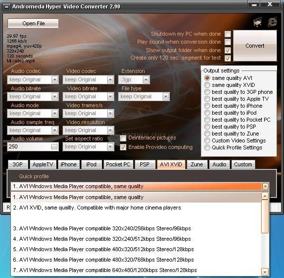screenshot-Andromeda Hyper Video Converter-1