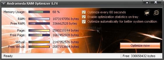 screenshot-Andromeda RAM Optimizer-1