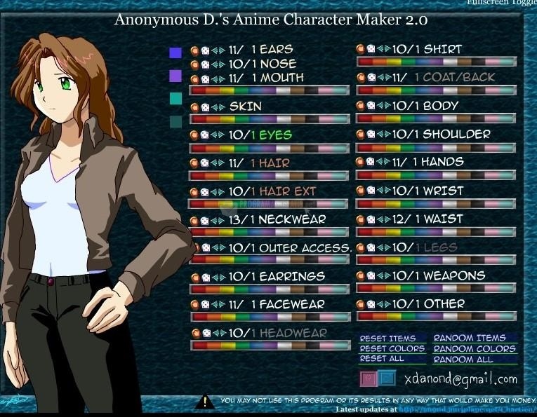 Anime Character Maker download free for Windows 10 64/32 bit