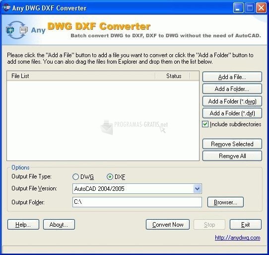 screenshot-Any DWG DXF Converter-1