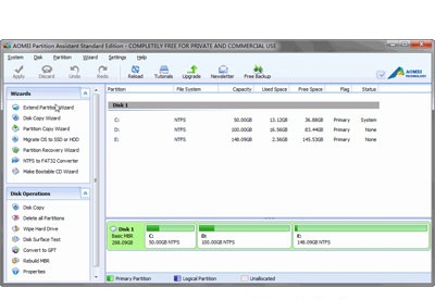 screenshot-AOMEI Partition Assistant Standard-1