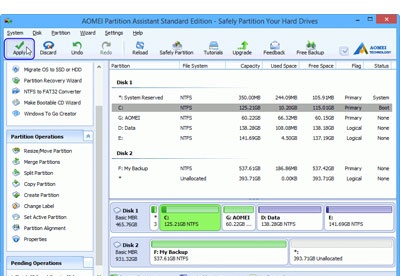 aomei partition assistant standard free download