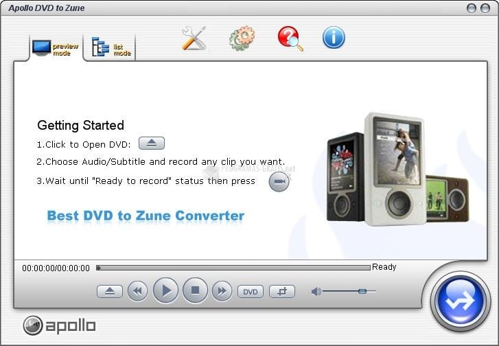 screenshot-Apollo DVD to Zune-1