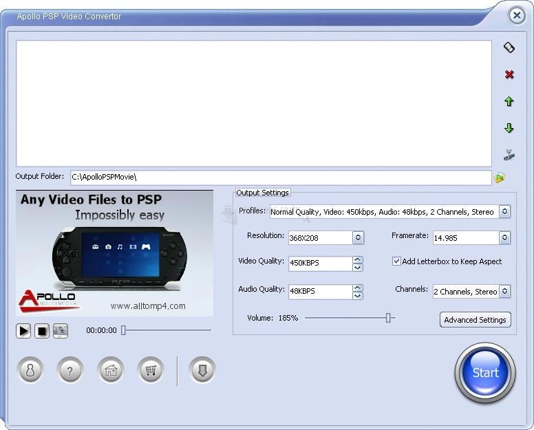 screenshot-Apollo PSP Video Converter-1