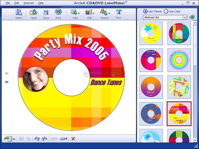 screenshot-ArcSoft CD and DVD LabelMaker-1