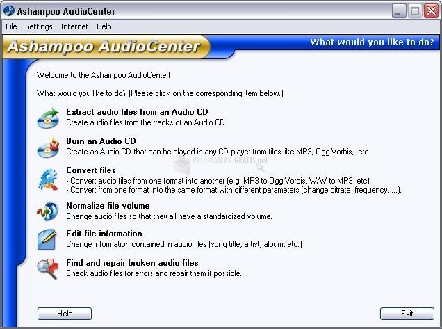 screenshot-Ashampoo MP3 AudioCenter-1