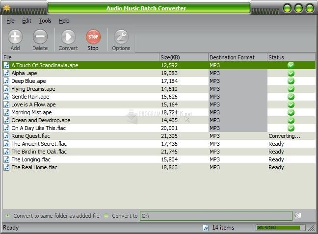 screenshot-Audio Music Batch Converter-1