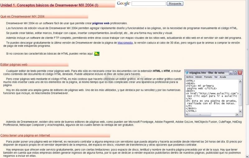 screenshot-AulaClic Curso Dreamweaver MX 2004-1