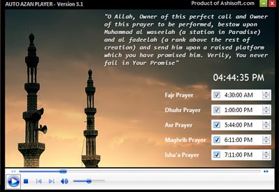 screenshot-Auto Azan Player-1