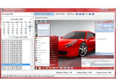 Auto Screen Capture download free for Windows 10 64/32 bit - Screenshot