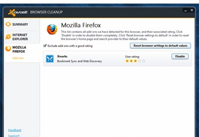 avast browser cleanup what is