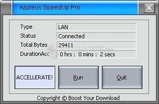 screenshot-Azureus SpeedUp Pro-1