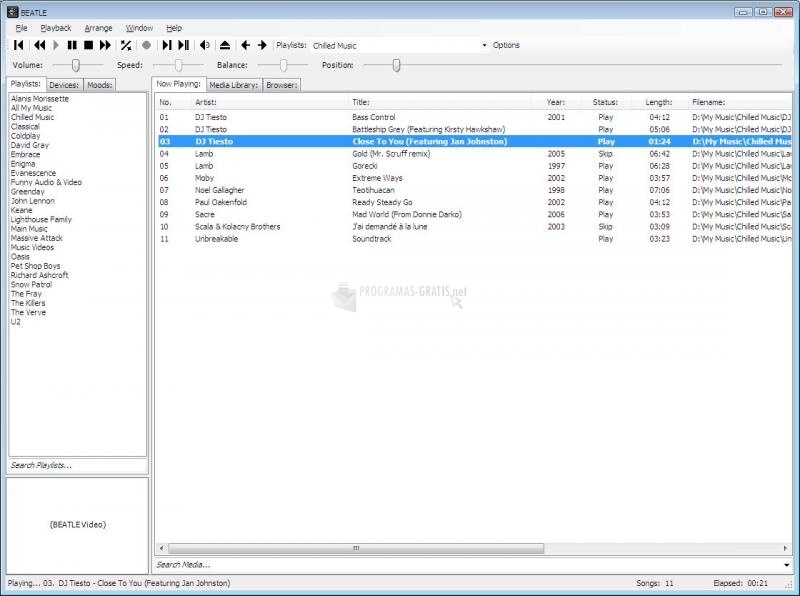 screenshot-Beatle Media Player Beta1-1