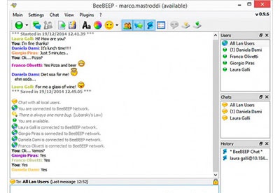 beebeep lan messenger