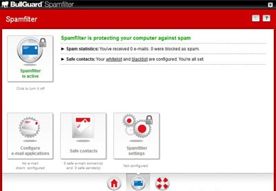 screenshot-BullGuard Spamfilter-1